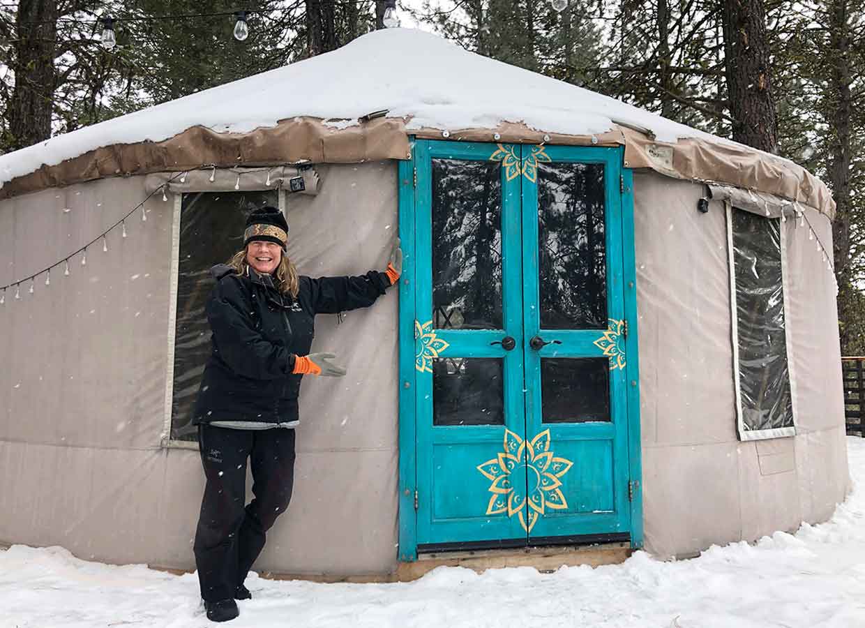 Lisa Whisnant owner of Blue Moon Yurt McCall, ID