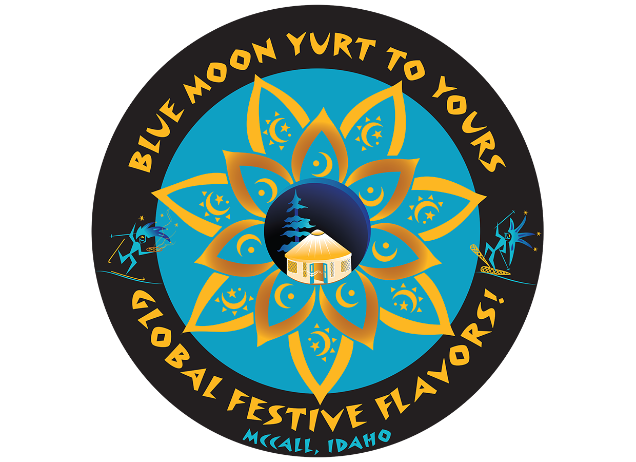Blue Moon Yurt to Yours 3" Sticker