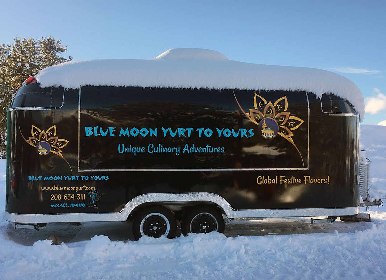 Blue Moon Yurt to Yours Mobile Food Trailer